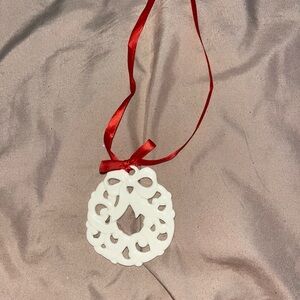 Lenox Pierced Wreath Charm Ornament | No Box